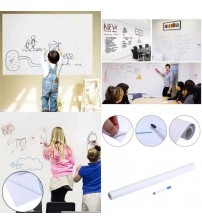 Wall Stickers Writing Drawing Removable Whiteboard Self Adhesive for School-Office-Home-Kids Drawing with Markers 60×200cm